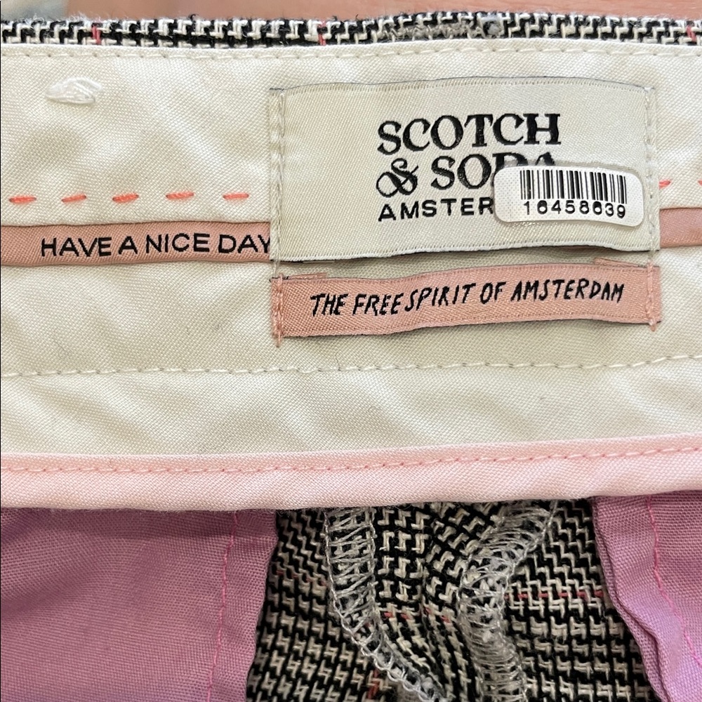Scotch & Soda Hana Plaid Pants, Size 26/30 - Picture 5 of 13